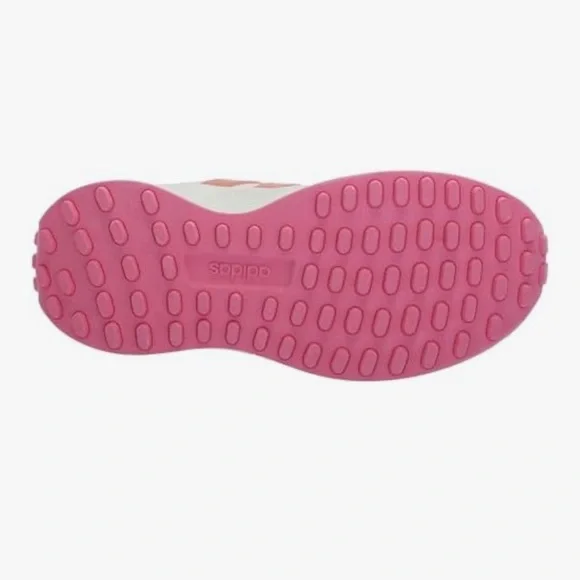 Adidas Women's Pink and White Sneakers - Picture 6 of 7